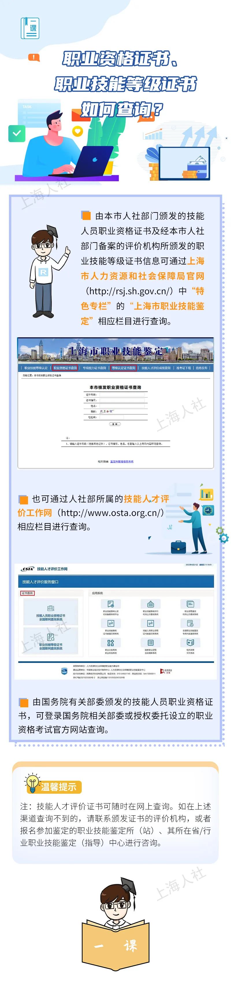 哪些中级职称证书可以落户上海?职业资格证书、职业技能等级证书如何查询?